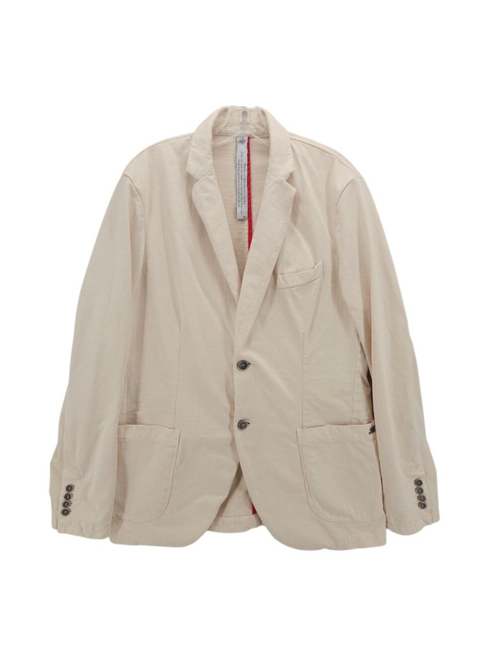 MASON'S Ivory Cream Blazer Jacket 100% Cotton Da Vinci Size IT 54